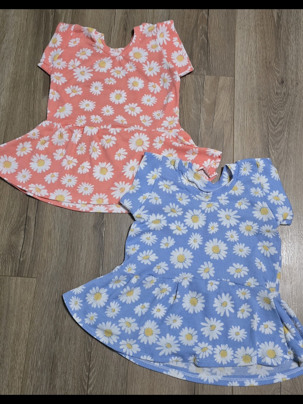 Girls Daisy Floral Peplum Tops